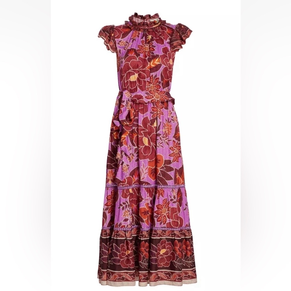Farm Rio Sweet Floral Midi Dress SZ S